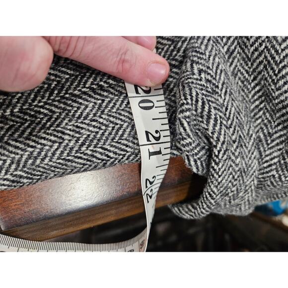 Burberry Men's Black Wool Tweed Suit Blazer Suit Jacket Size 52 - Picture 6 of 10